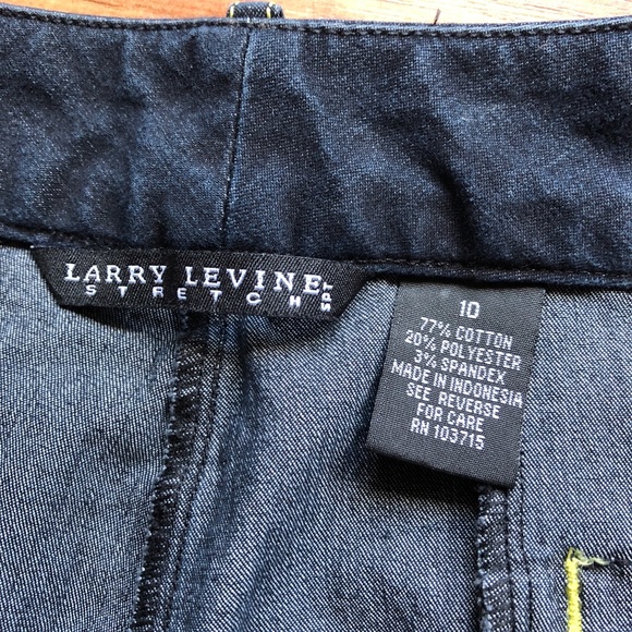 LARRY LEVINE Y2K Vintage Stretch Sport Capri Jeans Blue Size 10 Women’s - Picture 4 of 16